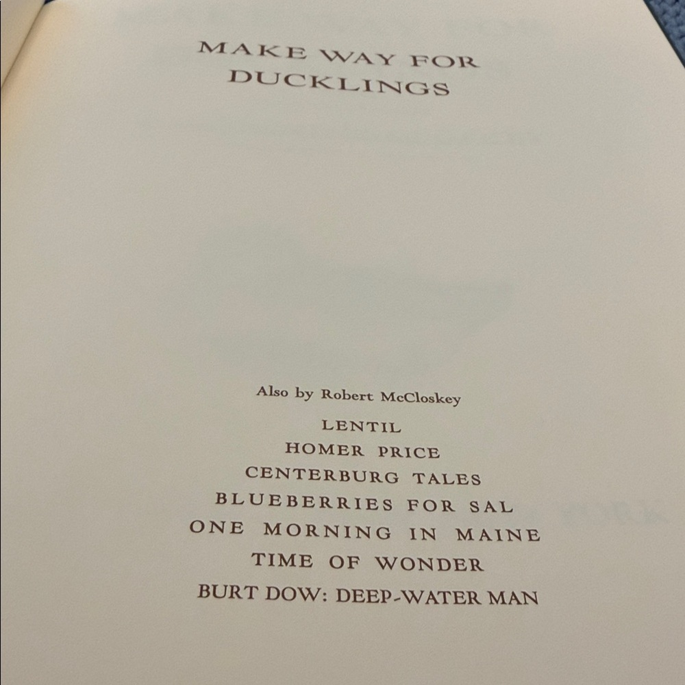 Make Way for Ducklings Book Robert McCloskey. New - Picture 7 of 9